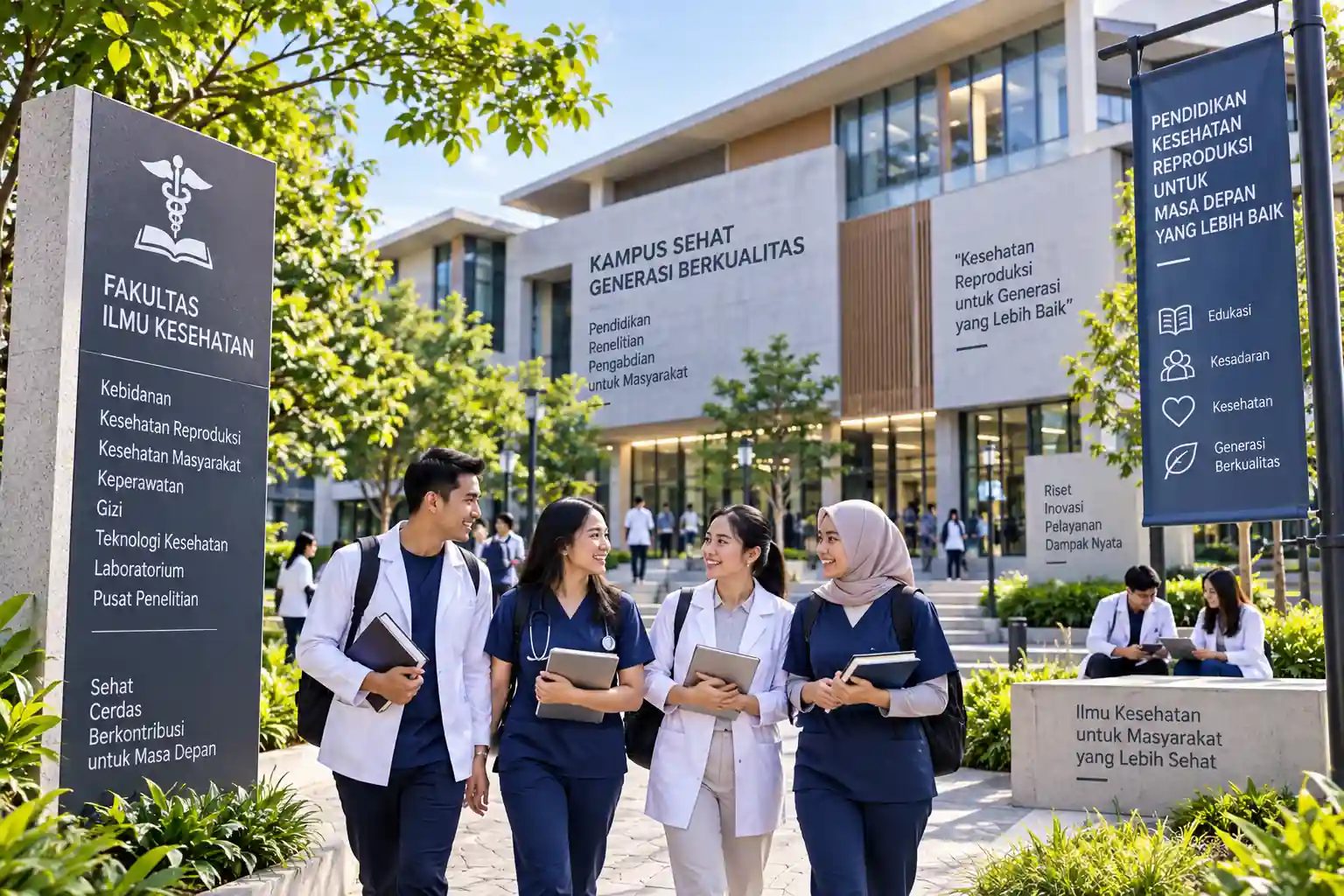 kampus kesehatan reproduksi berkualitas dengan mahasiswa dan fasilitas pendidikan modern