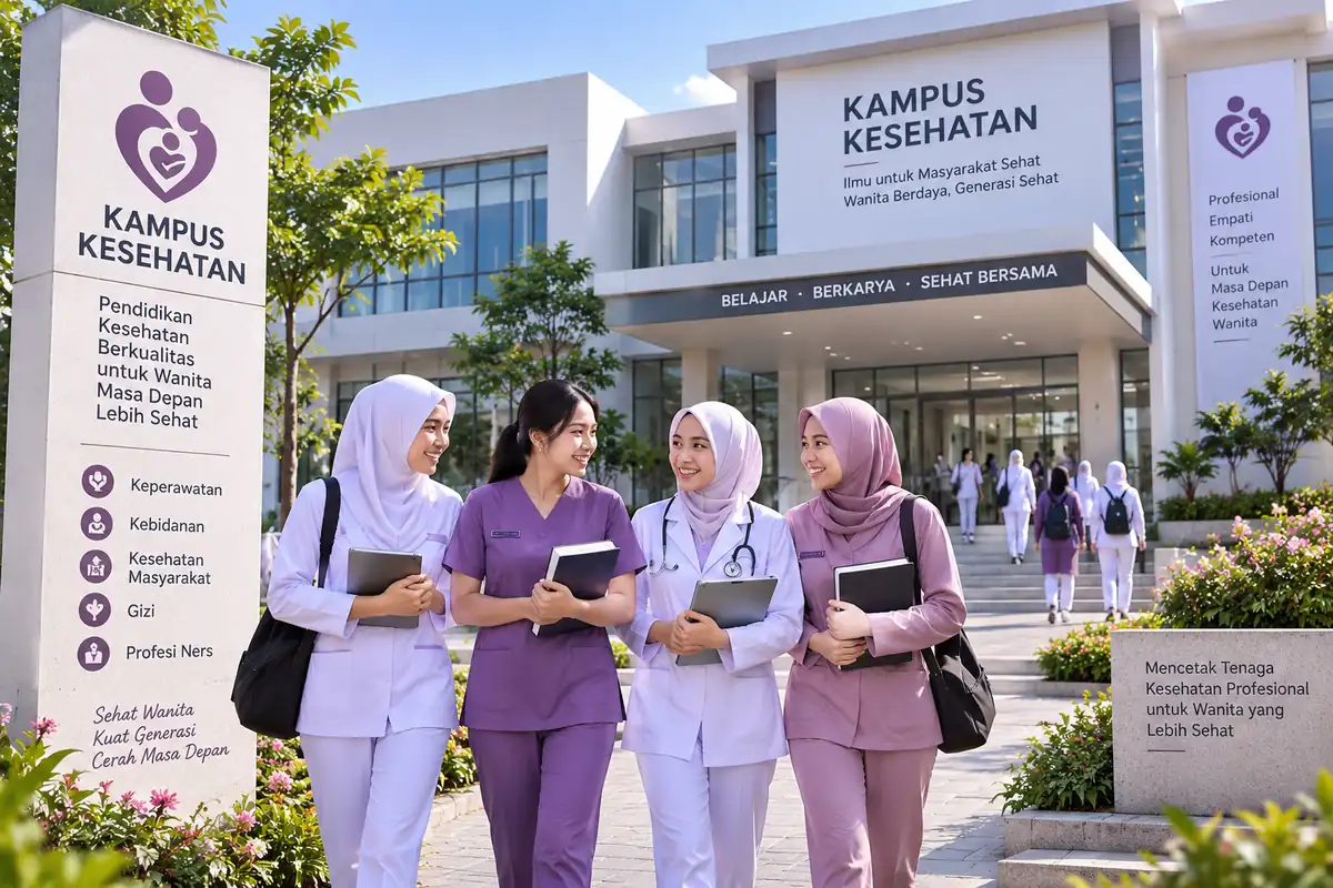 mahasiswa kampus kesehatan terbaik untuk wanita di lingkungan kampus
