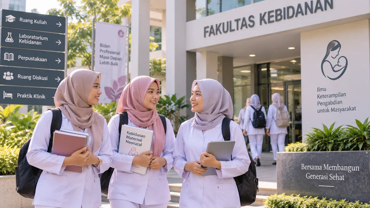 mahasiswa kebidanan menjalani pendidikan untuk mempersiapkan karier profesional