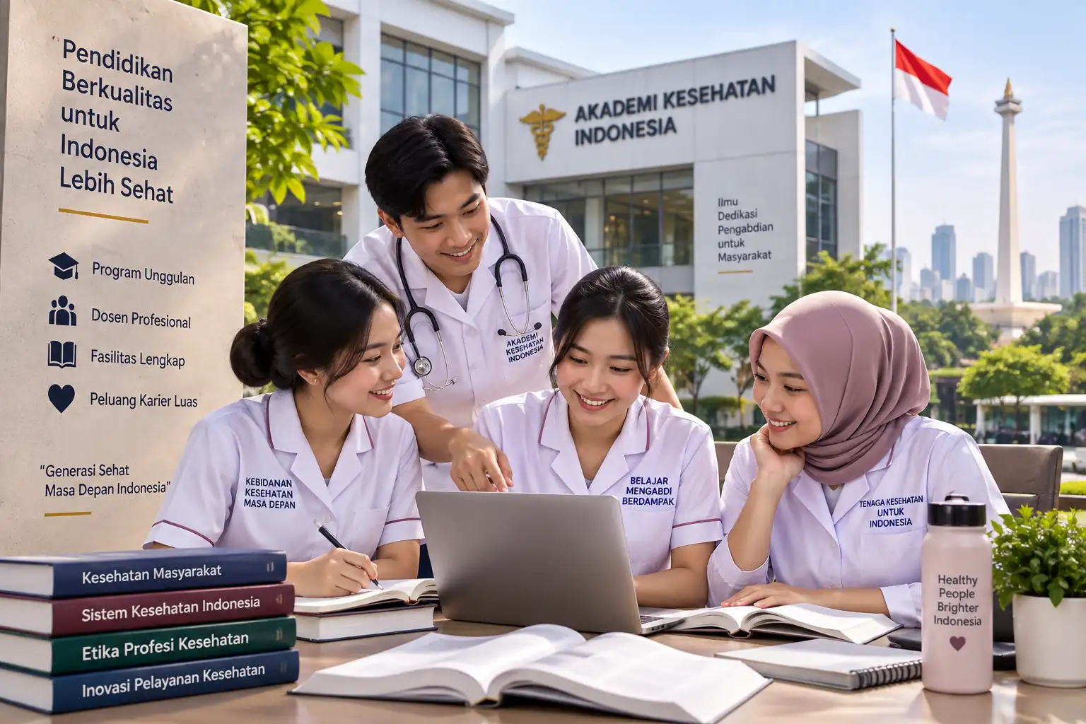 mahasiswa belajar di akademi kesehatan untuk mempersiapkan masa depan